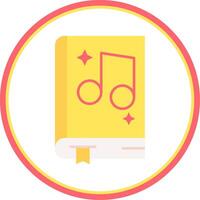 Music Flat Circle Uni Icon vector