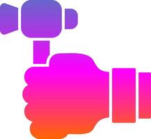 Labour Day Glyph Gradient Icon vector