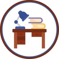 Workspace Flat Circle Uni Icon vector