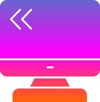 Monitors Glyph Gradient Icon vector