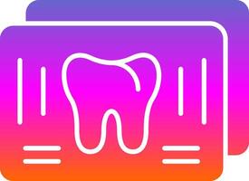 X Ray Glyph Gradient Icon vector