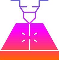 Laser Glyph Gradient Icon vector