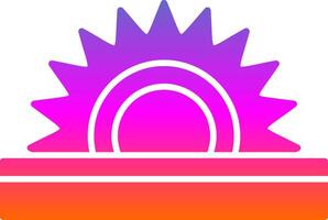 Circular Saw Glyph Gradient Icon vector