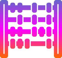 Abacus Glyph Gradient Icon vector