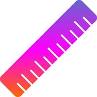 Ruler Glyph Gradient Icon vector