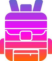 Backpack Glyph Gradient Icon vector