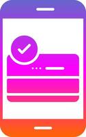 Payment Gateway Glyph Gradient Icon vector