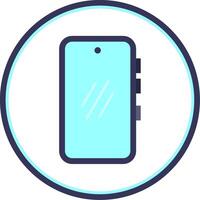 Smartphone Flat Circle Uni Icon vector