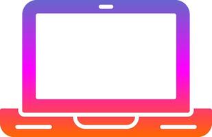 Laptop Computer Glyph Gradient Icon vector
