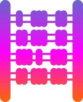 Abacus Glyph Gradient Icon vector