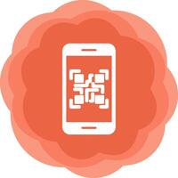 Smartphone Qr Code Vector Icon