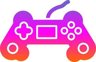 Game Controller Glyph Gradient Icon vector