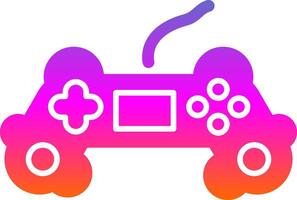 Game Controller Glyph Gradient Icon vector