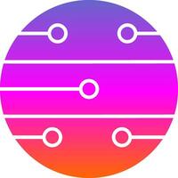Mars Glyph Gradient Icon vector
