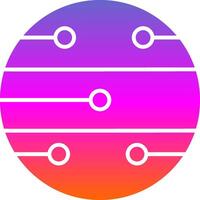 Mars Glyph Gradient Icon vector