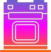 Electric Stove Glyph Gradient Icon vector