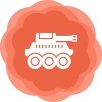 icono de vector de tanque militar