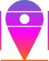 Location Glyph Gradient Icon vector