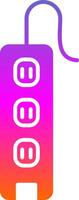 Power Strip Glyph Gradient Icon vector