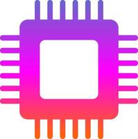 Circuit Board Glyph Gradient Icon vector