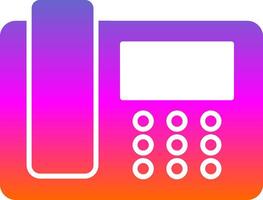 Telephone Glyph Gradient Icon vector