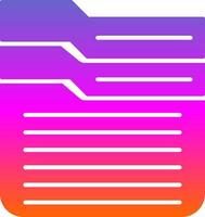 Archive Glyph Gradient Icon vector