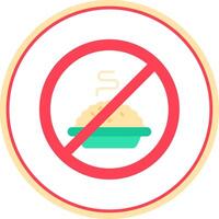 Fasting Flat Circle Uni Icon vector