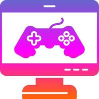 Game Glyph Gradient Icon vector