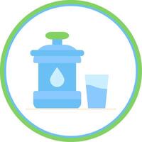 Zamzam Flat Circle Uni Icon vector