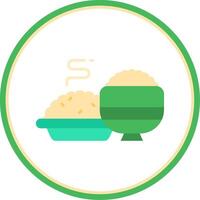 Meal Flat Circle Uni Icon vector