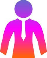 Businessman Glyph Gradient Icon vector