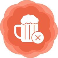 No Alcohol Vector Icon