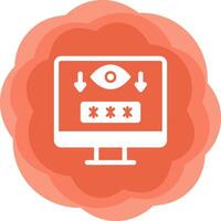 Computer Spyware Vector Icon
