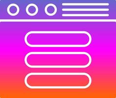 Process Glyph Gradient Icon vector