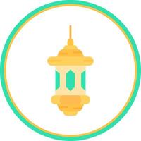 Lantern Flat Circle Uni Icon vector