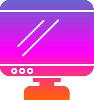 Monitor Glyph Gradient Icon vector