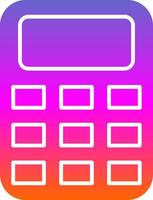 Calculator Glyph Gradient Icon vector