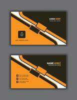 Business card design set template for company corporate style. Vector illustration.