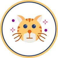 Rolling eyes Flat Circle Uni Icon vector