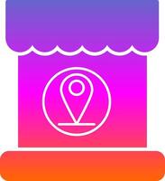 Adress Glyph Gradient Icon vector