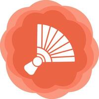 Chinese hand fan Vector Icon