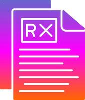 Rx Glyph Gradient Icon vector