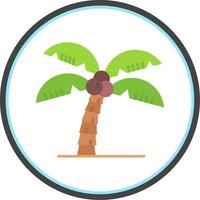 Tree Flat Circle Uni Icon vector