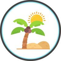 Oasis Flat Circle Uni Icon vector