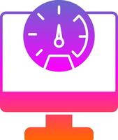 Speed Test Glyph Gradient Icon vector