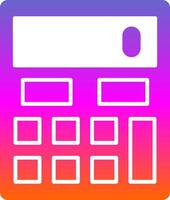 Calculator Glyph Gradient Icon vector