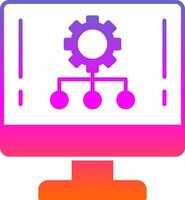 Hierarchy Glyph Gradient Icon vector