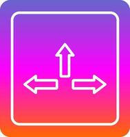 Resize Glyph Gradient Icon vector