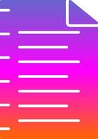 Notebook Glyph Gradient Icon vector