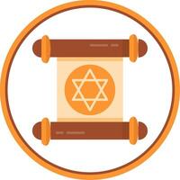 Papyrus Flat Circle Uni Icon vector